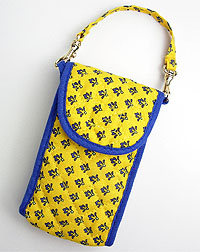 Provence style cellphone case (Lourmarin. yellow x blue) - Click Image to Close
